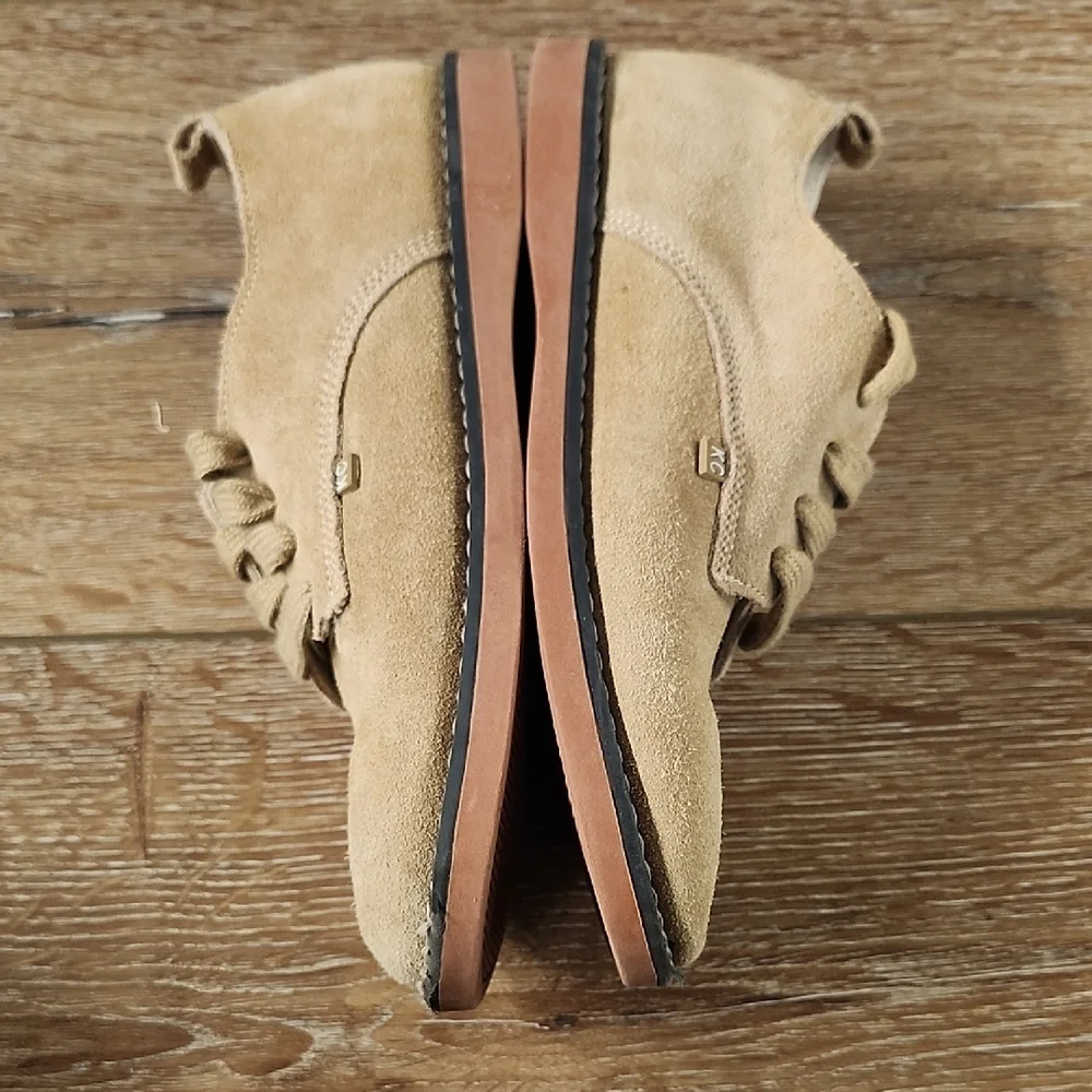 Kenneth Cole New York Sam Andy Kids' Tan Suede Dress Shoes Size 2 Designer Lux